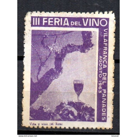 Viñeta de feria del vino de 1963