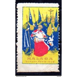 Viñeta  semana santa malaga 1954