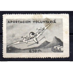 Viñeta de aportacion voluntaria pro huerfanos del aire
