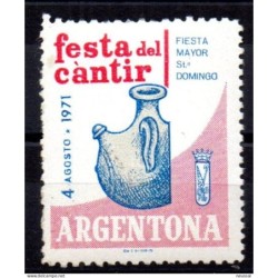 Viñeta  de festa del cantir  argentona  1971