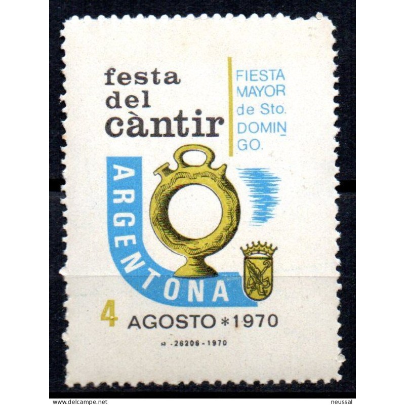 Viñeta de festa del cantir 1970 Viñeta de festa del cantir 1970