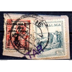 Fragmento  con viñetas y patriotico malaga