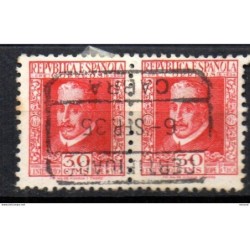 Pareja de sellos n691 bonito matasellos   españa