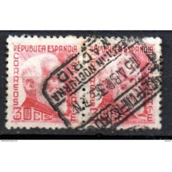 Pareja de sellos n686 bonito matasellos  1935  españa