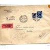 Carta de italia certificada palermo y expresso de 1958