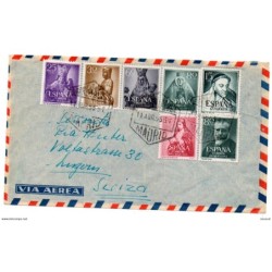 Carta correo aereo madrid de 1955
