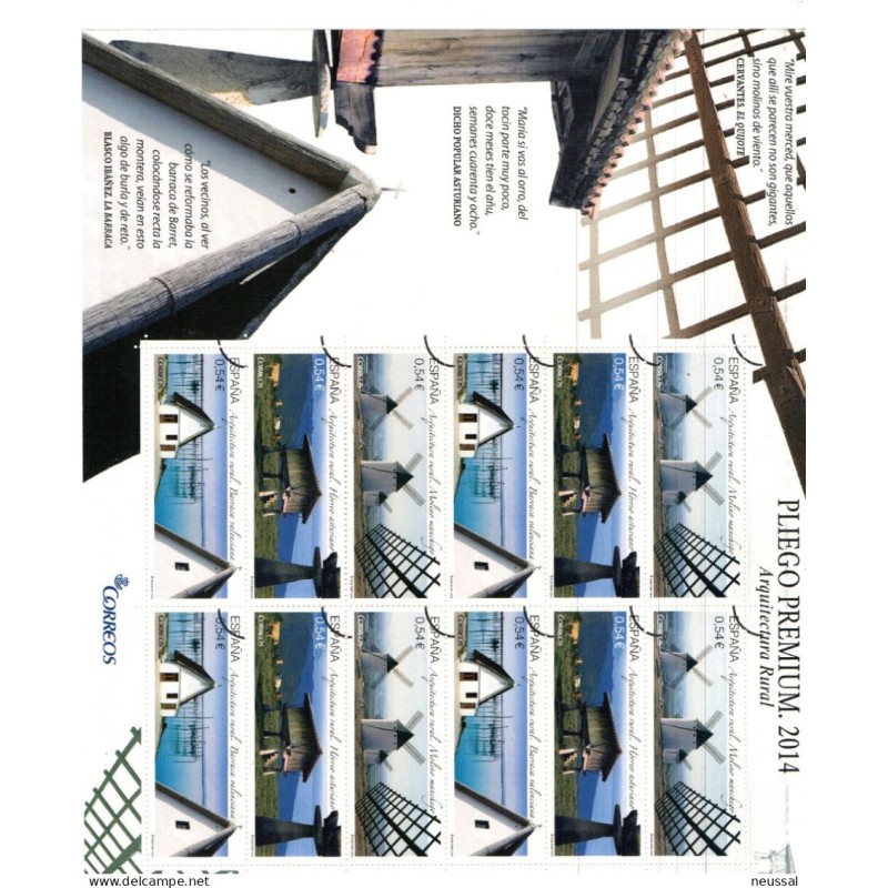Pliego premium arquitectura con sellos muestra y los dos de arriba fallo de impresion y lineas negras Pliego premium arquitectura con sellos muestra y los dos de arriba fallo de impresion y lineas negras