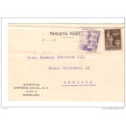 Tarjeta con direccion granada