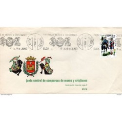 Carta con matasellos commemorativo  fieta de moros y cristianos elda