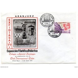 Carta commemorativa  con matasellos de exfidiasa de 1977