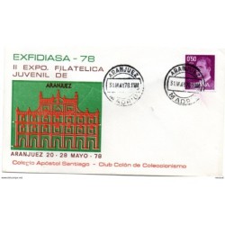 Carta  commemorativa  con matasellos de 1978 aranjuez