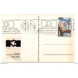 Tarjeta con matasellos commemorativo de 1980