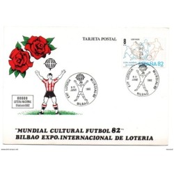 Tarjeta con matasellos commemorativo de 1982