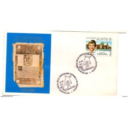 Carta  con matasellos commemorativo de  anual asociacion española de pediatria