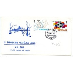 Carta con matasellos commemorativo  villena de 1980