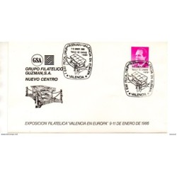 Carta con matasellos commemorativo  guzman valencia 1986