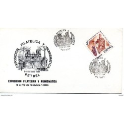 Carta con matasellos commemorativo de petrel de 1984