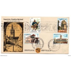 Carta con matasellos commemorativo de exfilna 1974