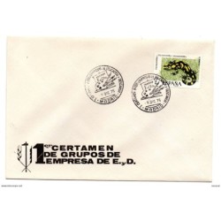 Carta con matasellos commemorativo de certamen de grupo de empresas de 1975