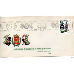 Carta con matasellos commemorativo de  fiestas de moros y cristianos elda