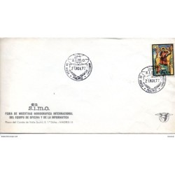 Carta con matasellos commemorativo de  feria muestras Simo