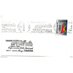 Carta con matasellos commemorativo de  exposicion de tavera 1989