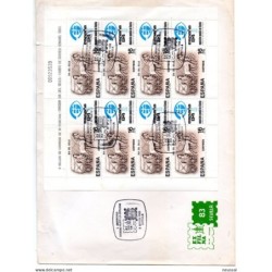 Carta con matasellos commemorativo de sociedad filatelica sevillana de 1983