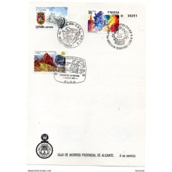 Tarjeta  con matasellos commemorativos  de elda