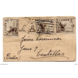 Carta pequeña destino centellas