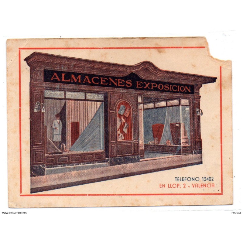 Tarjeta almacenes exposicion valencia Tarjeta almacenes exposicion valencia