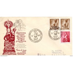 Carta con matasellos commemorativo de coronacion de Toro