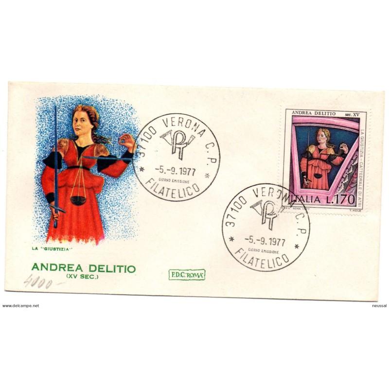 Sobre de italia de 1977 Andrea delitio Sobre de italia de 1977 Andrea delitio