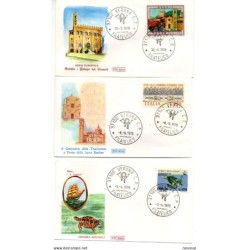3 sobres de italia de 1978