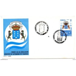 Sobre con matasellos commemorativo de canarias