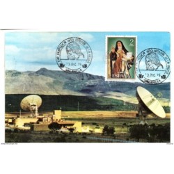 Tarjeta con  matasellos conmemorativo de Año de la mujer de 1975