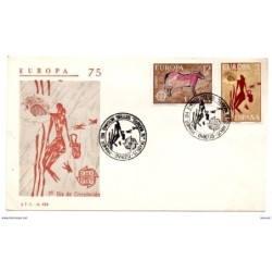 Carta con  matasellos conmemorativo de oviedo de 1975
