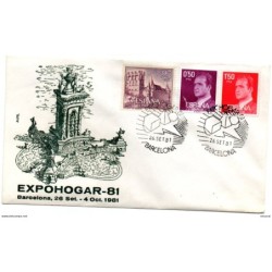 Carta con matasellos commemorativo  exphogar de 1981