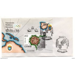 Carta con matasellos commemorativo  exfilna 88