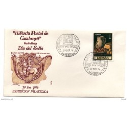 Carta con matasellos commemorativo  exhibicion filatelica de 1976