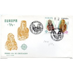 Carta con matasellos commemorativo  albacete de 1974