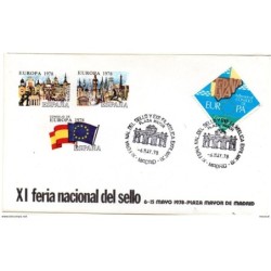 Carta con matasellos commemorativo   feria nacional del sello 1978