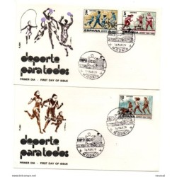2 cartas  con matasellos  conmemorativo expo ocio de 1979