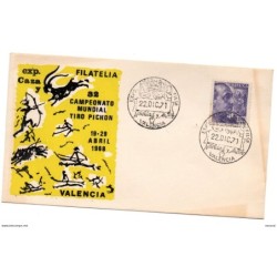 Carta con matasellos conmemorativo  navidad y ahorro de 1971