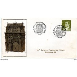 Carta  con matasellos commemorativo pamplona