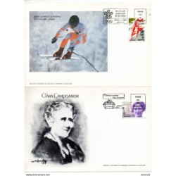 2 tarjetas de primer dia numeradas