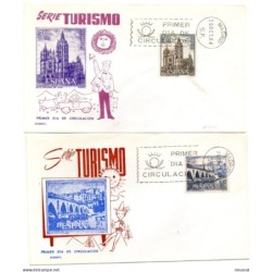 2 cartas de primer dia edicion sobrefil