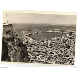 Postal de alicante  vista parcial y puerto