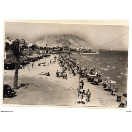Postal de alicante  playa del postiguet