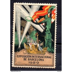 Viñeta exposicion internacional de barcelona de 1929