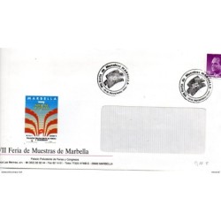 Carta con matasellos commemorativo de rodillo feria de muestras marbella de 1990